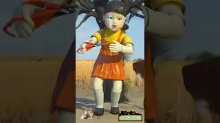 💖Squid Game Doll Gone Wild?! 🤯 Unexpected Chaos in 5 Seconds! #shorts