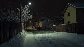 Snowstorm Tranquility | Relaxing Blizzard Ambience with Dark Screen for Sleep