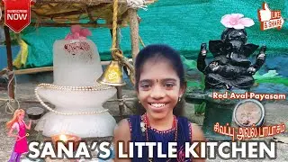 Miniature PayasaM, Aval Payasam, Red Aval Payasam, SANA'S LITTLE KITCHEN, MiniatureRecipe, Mini SANA