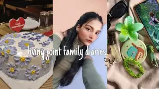 Living joint family diaries ☘️🫧 Aesthetic Indian vlog 💌🍒 introvert diaries/ baking cake, dayout ✨