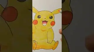 Pikachu Cute 😍 #drawing #pikachu #pokemon #pokeart #art #howtodraw  #pokemondrawing #arttutorial