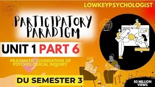 Participatory Paradigm | DU Semester 3 | PFPI | Research Paradigms Simplified