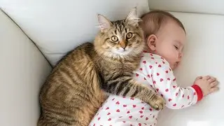 Adorable Cats Protecting Babies Like Their Own😘😸