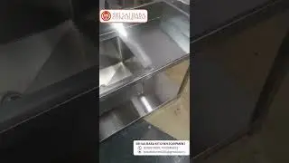 🧼 Stainless Steel Sink with Work Table 🍽️ #commercialkitchen