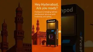 Hello Hyderabaddddd. Memu vachestunam. Get ready for the helmet hygiene Hyderabad....   #freshpod