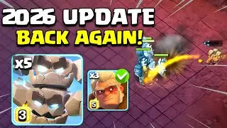 2026 Update Back Again! x5 Meteor Golem with Druid is Best Strategy TH18 in Clash of Clans