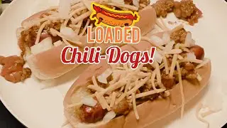 Loaded Chili-Dogs! Fun lunch idea!