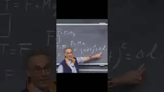 Walter Lewin illustrates the effect of inertia on a system