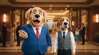 Miguelin and Paco go to the Hilton Waikiki to enjoy the magic show: The Magical Mystery Show. #puppy