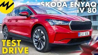 Test Driving the &Scaron;KODA ENYAQ iV 80 (2021) | Motorvision International