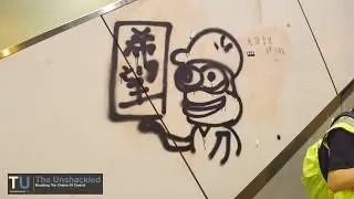 Hong Kongers Graffiti Pepe Onto Walls Near Chinese Government Building