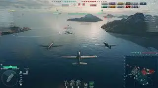 Hakuryu T10 IJN CV | AA Defense Expert, 206k Damage | World of Warships