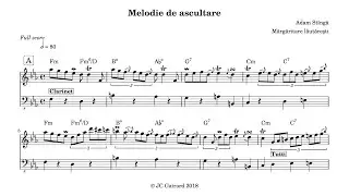 Adam St&icirc;ngă - Melodie de ascultare - Transcription (extract)