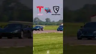 Rimac Nevera VS Tesla model S Plaid in Drag race #tesla #rimac #models #racing Tesla VS Rimac