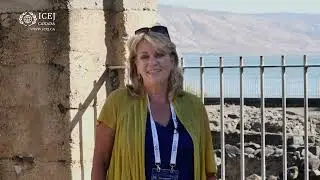 Dr. J&uuml;rgen B&uuml;hler prays for Israel;  Donna Holbrook with  Jerry Adler; Judean Hills with Arise