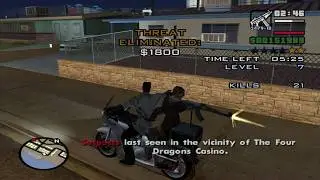 Vigilante Mission With Full Vehicle Aim And A Recruited pedestrian With An AK47 GTA San Andreas