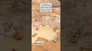 Ghanaians are contaminating their water and forests through illegal mining. #news #europe
