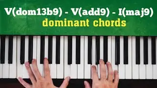 How to use dominant chords  (dom13b9) in a perfect cadence