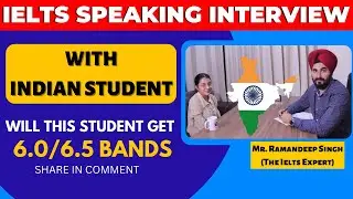 IELTS Speaking Interview With Indian Student | Speaking Interview At YBF,Moga #ramanielts #interview