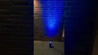 Osaxo OX-W0120 mini uplight with single RGB LED. Battery powered. #uplighting #djlight