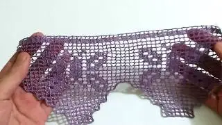 Yeni dantel havlu çarşaf pike kenarı renkli  yapımı