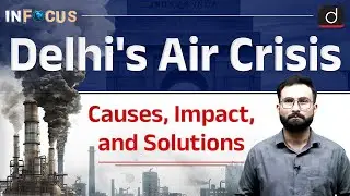 Delhi's Pollution Crisis | Causes and Solutions | AQI | GRAP | InFocus | Drishti IAS English