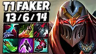 T1 Faker Zed vs Pantheon [ MID ] Patch 26.8 Korea Challenger 1872 LP