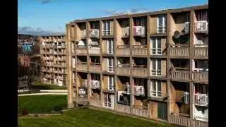 Park Hill Housing Estate in Sheffield, UK.