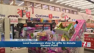 Stevens Point businesses shop for gifts to donate to Toys for Tots