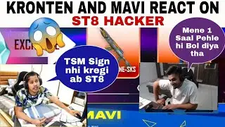 KRONTEN REACT ON ST8 HACKING  TSM FTX BGMI LINEUP HACKING EXPOSED  TEAM IND STREMERS BATTLE INVITE