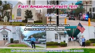 United Methodist Church of DeLand, Florida - a little bit of DeLand streetscape