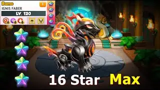 Upgrade 16 star Tyrant Ignis Faber-Dragon mania Legends  | 10th 16 star dragon in my account | DML