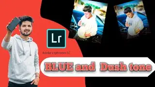 Lightroom mobile dark navy blue tone photo editing tutorials