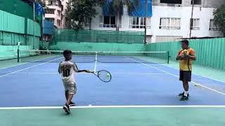 Front Hand 8 Year Age after 05 months training #tennis #kids #kidslearning 