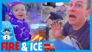 🔥 DRIVING AN RV THROUGH A SNOWSTORM ❄️ Campfire Cookout with Clintus.TV at White Tank Mountains ⛰