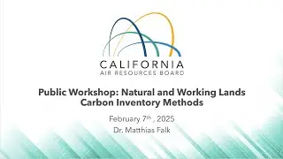 Public Workshop: Natural and Working Lands Carbon Inventory Methods
