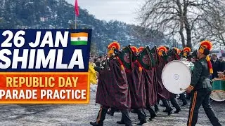 🇮🇳 Republic Day Parade Practice in Shimla | 26 January 2026 | Patriotic Vibes ❄️