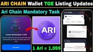 Ari Chain Wallet TGE Listing Updates ✅ | Ari Wallet Price Prediction | Ari Wallet Mandatory Task