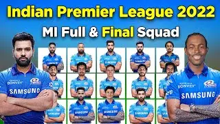 IPL 2022 | MI Full And Final Squad | Mumbai Indians Final Squad 2022