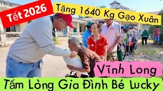 Tặng 1640 Kg Gạo Tết 2026 Đến Người Khó Khăn Ở Vĩnh Long Từ Gia Đình Bé Lucky Cô Ba Khương Nhựt Minh