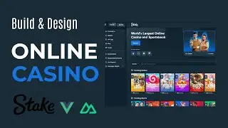 Build & Design Online Casino App/Website in Vue & Nuxt | Stake Online Casino Rebuild | HTML CSS JS