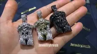Fully Iced Mini Jesus Piece by JewelryFresh All Time Best Seller