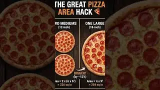 Stop ordering two medium pizzas!