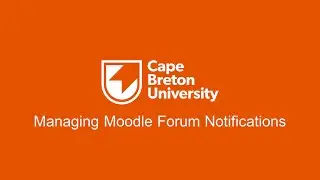 Managing Moodle Forum Notifications
