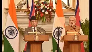 PM Modi's speech at joint press statements with PM of Nepal Mr  Pushpa Kamal Dahal