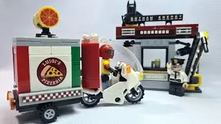 Đồ chơi xếp h&igrave;nh | Lắp r&aacute;p Batleader giao b&aacute;nh pizza | Pizza Batleader delivery toy building