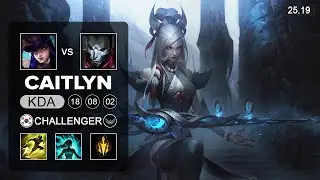 Caitlyn vs Jhin ADC - KR Challenger - Patch 25.19 Season 15