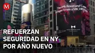 Refuerzan seguridad en NY por celebración de Año Nuevo en Times Square