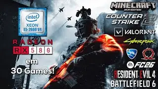 XEON E5-2660 V4 + RX 580 2048SP EM 2025 - 30 GAMES TESTADOS - PARTE 1