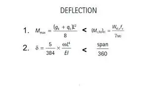 ADVANCE STRUCTURAL STEEL DESIGN (ECS571) (PART 6 - Deflection Check SLS)